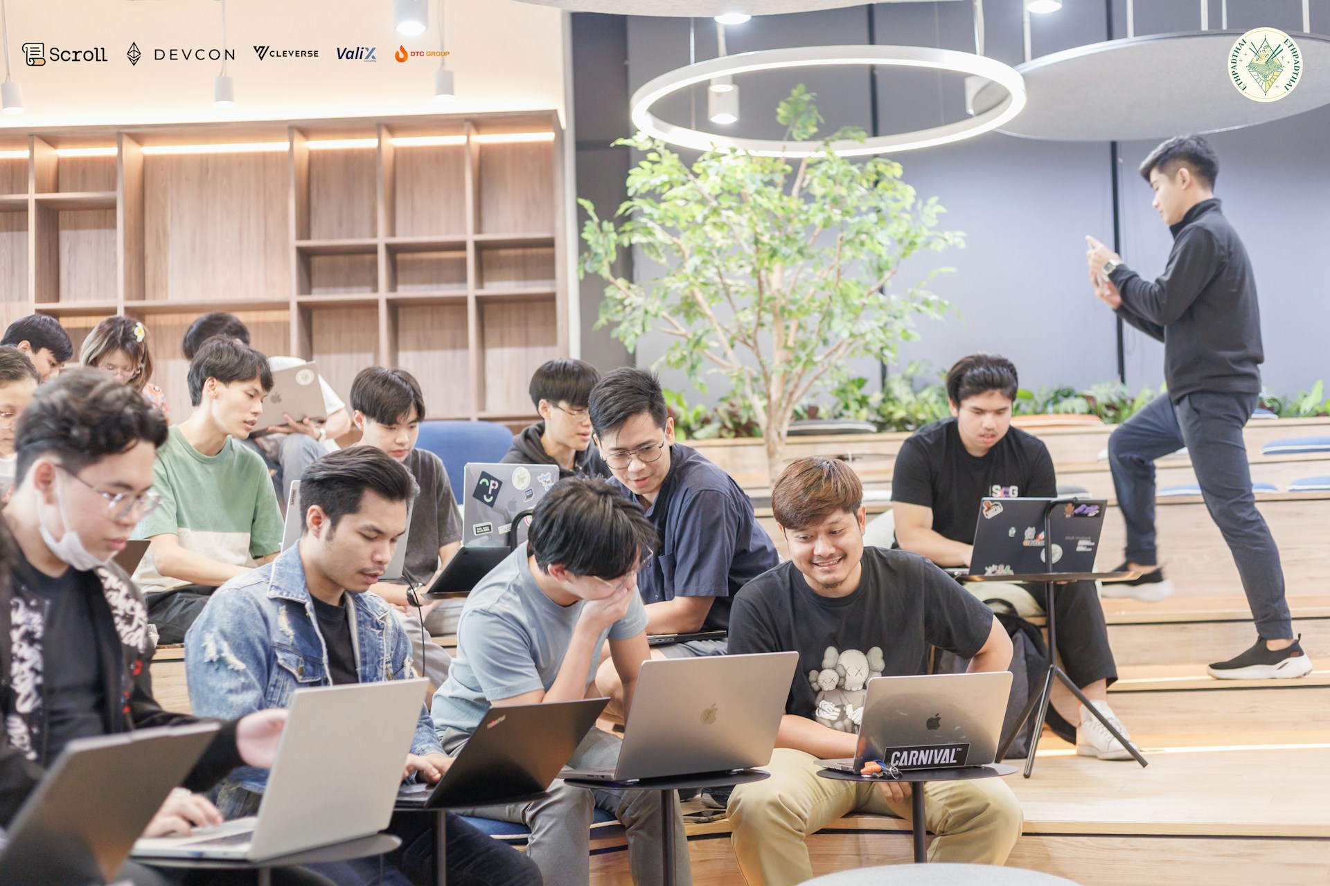 Team collaborating on AI coding project
